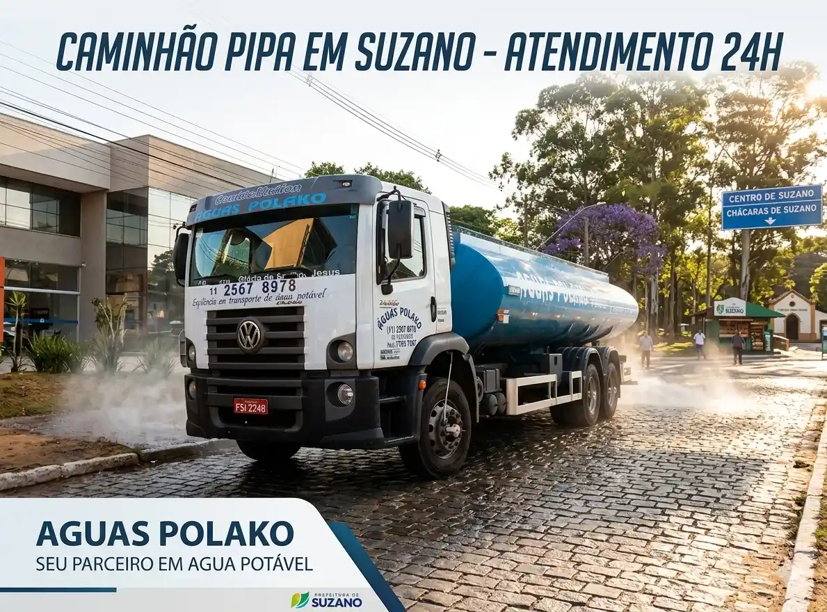 Caminhão Pipa em Suzano