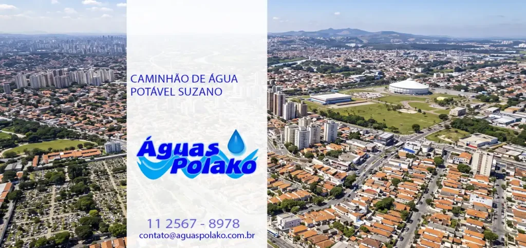 Caminhão de Água Potável Suzano